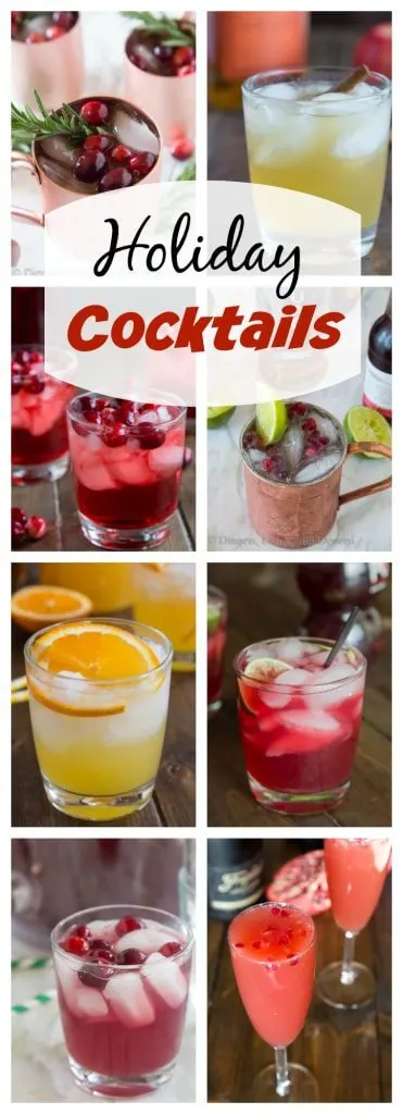 Holiday Cocktail Recipes - 15 fun and festive cocktail recipes that are perfect for all of your entertaining needs this holiday season!