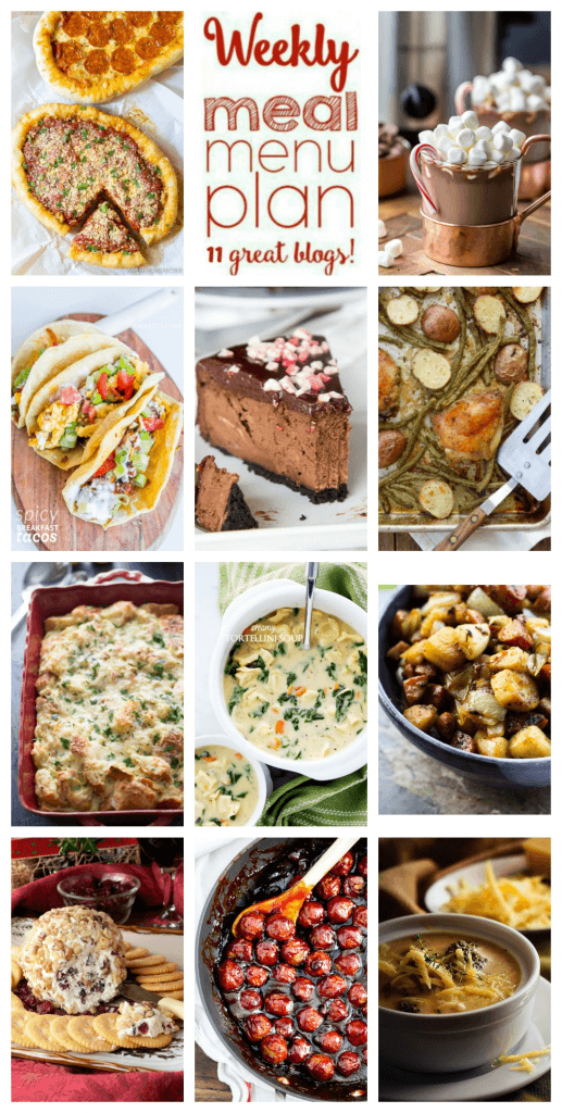 Weekly Meal Plan Week 74 – 11 great bloggers bringing you a full week of recipes including dinner, sides dishes, and desserts!