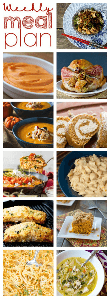 Weekly Meal Plan Week 71 – 11 great bloggers bringing you a full week of recipes including dinner, sides dishes, and desserts!