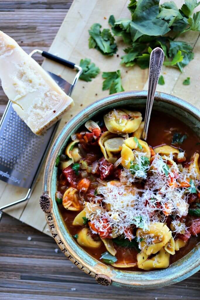 Tortellini Vegetable Soup {Foodie with Family}