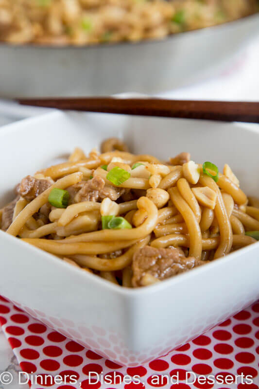 asain noodle bowl with chopsticks