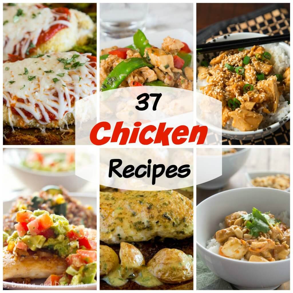 Chicken Recipes - 37 chicken recipes that you are going to want to make! Turn chicken into something delicious that is still healthy, and will get your family excited for chicken dinners.