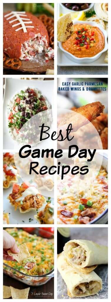Game Day Recipes - 20 recipes that will have your game day party guests happy! Everything you need to have a great game day party, even if your team isn't playing!