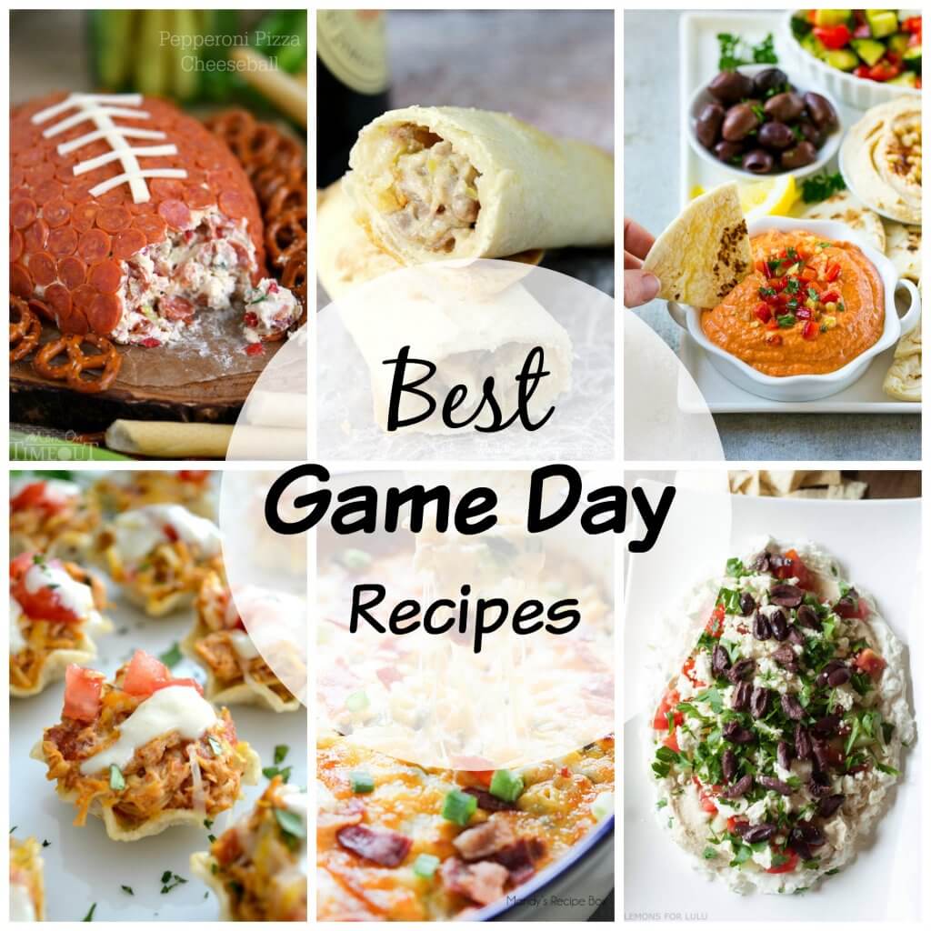 Game Day Recipes - 20 recipes that will have your game day party guests happy! Everything you need to have a great game day party, even if your team isn't playing!