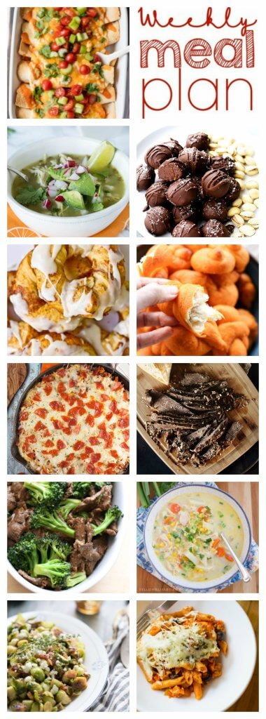 A bunch of different types of food
