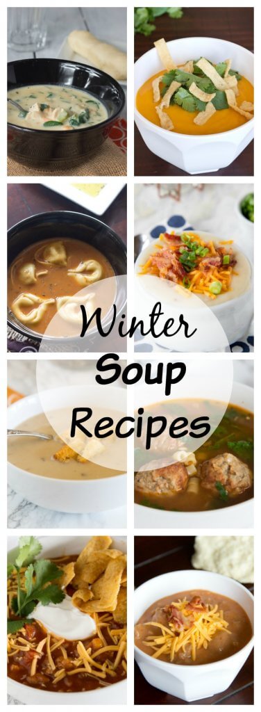 Soup Recipes - 16 soup you are going to want to try this winter. Warm up on a cold night with a delicious bowl of soup.