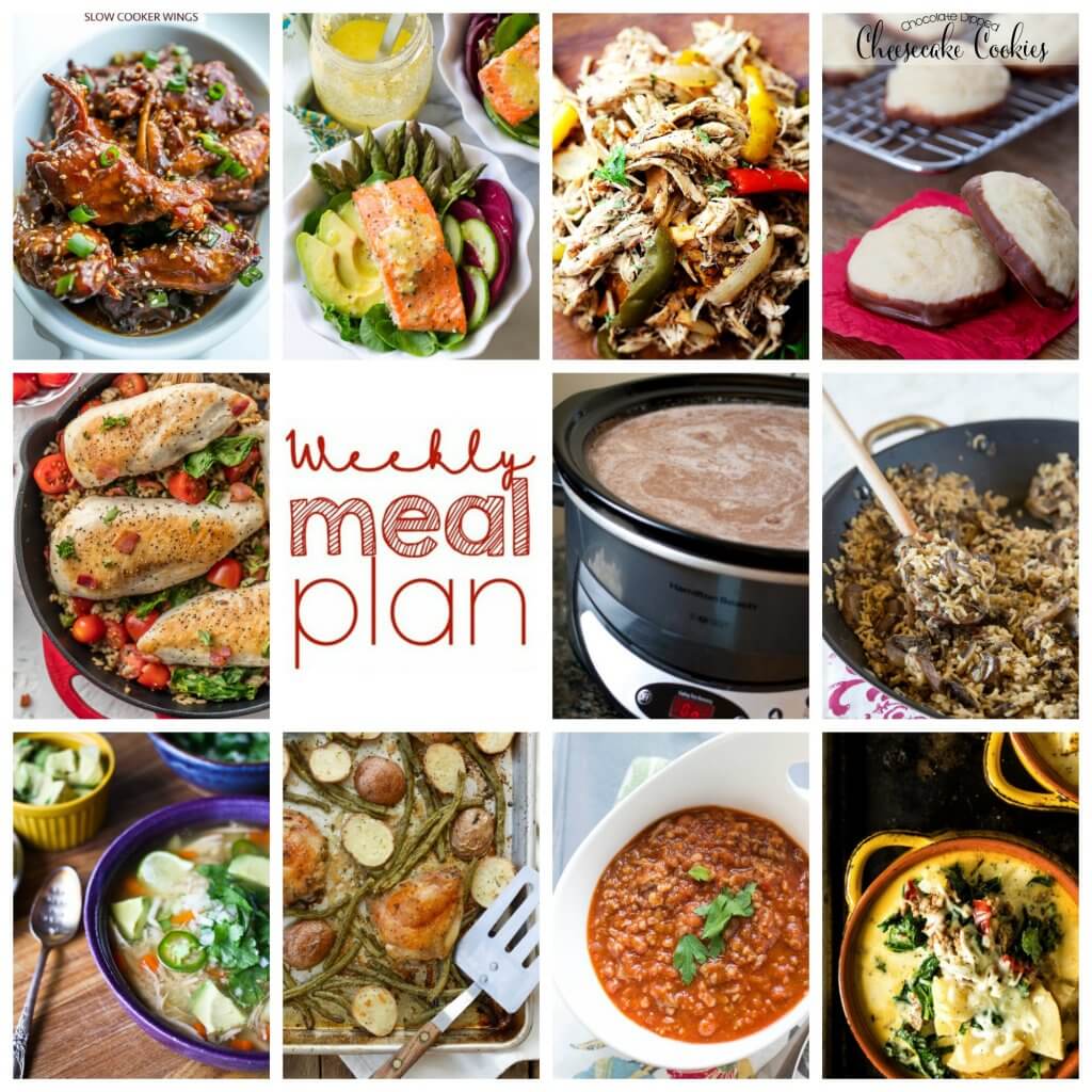 Weekly Meal Plan Week 81 – 11 great bloggers bringing you a full week of recipes including dinner, sides dishes, and desserts!