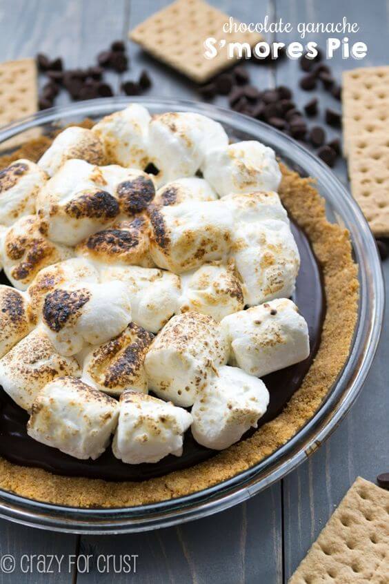 Chocolate Ganache S'mores Pie {Crazy for Crust}