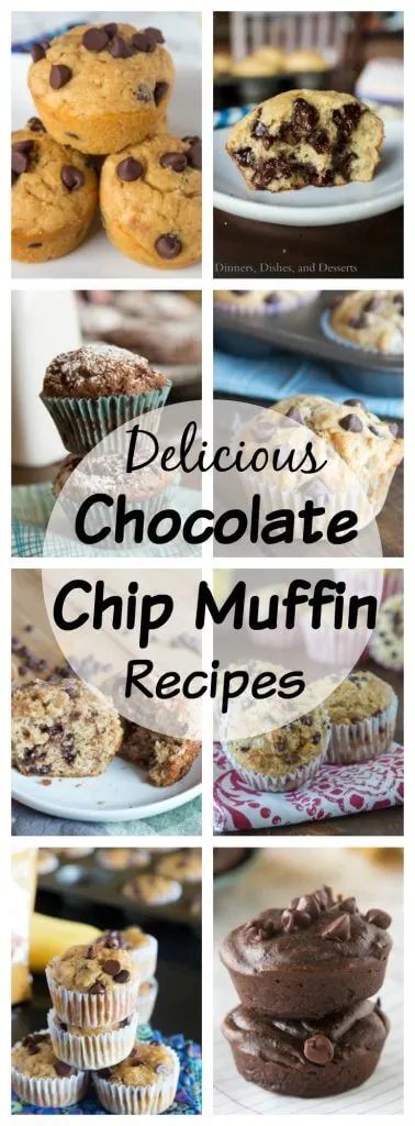 Muffin Recipes with Chocolate Chips - more than just your basic chocolate chip muffins! 20 delicious muffin recipes with chocolate chips that are great for stashing in the freezer!