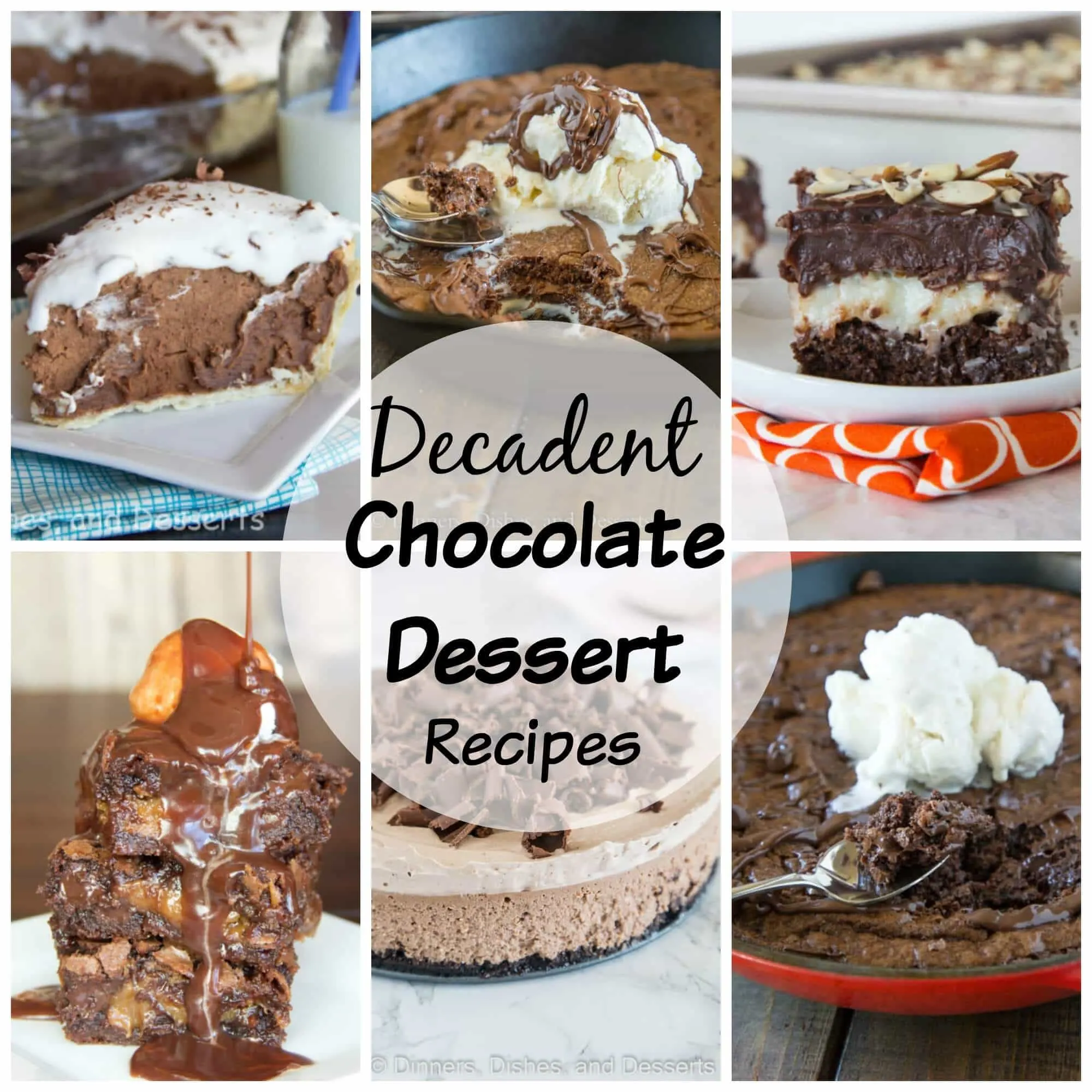 Decadent Chocolate Dessert Recipes - 17 chocolate recipes that are perfect for your Valentine's Day or any chocolate craving that may strike.