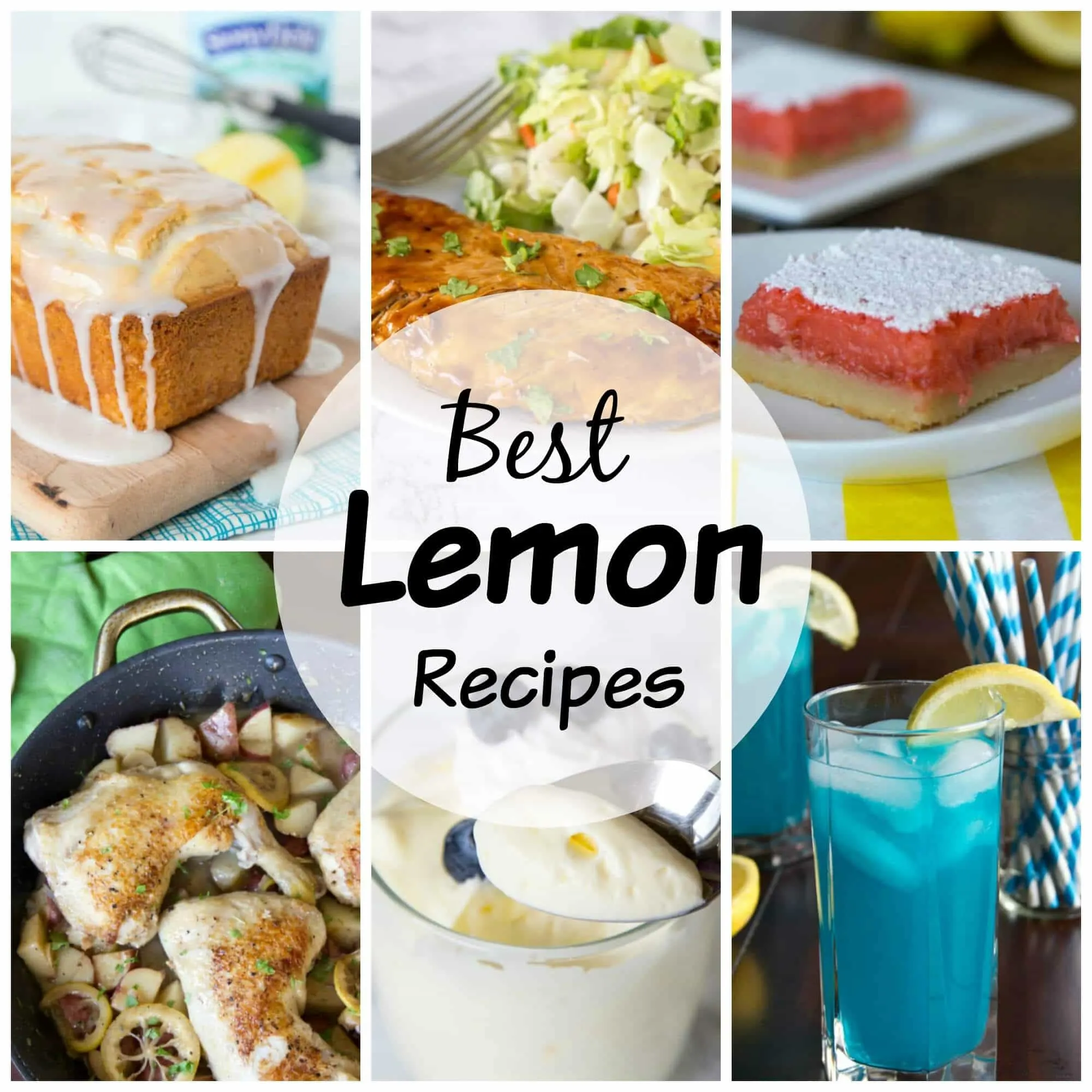 20 Lemon Recipes - pucker up it is citrus season! Here are 20 of my favorite lemon recipes; everything from dinner to drinks to desserts!