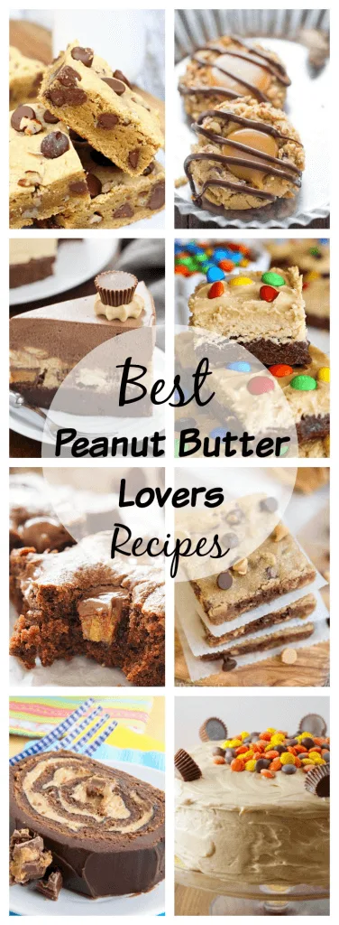 Peanut Butter Lovers Recipes - Over 20 recipes for the peanut butter lover in your life. Decadent desserts, snacks and even dinner. Peanut butter all day, every day!