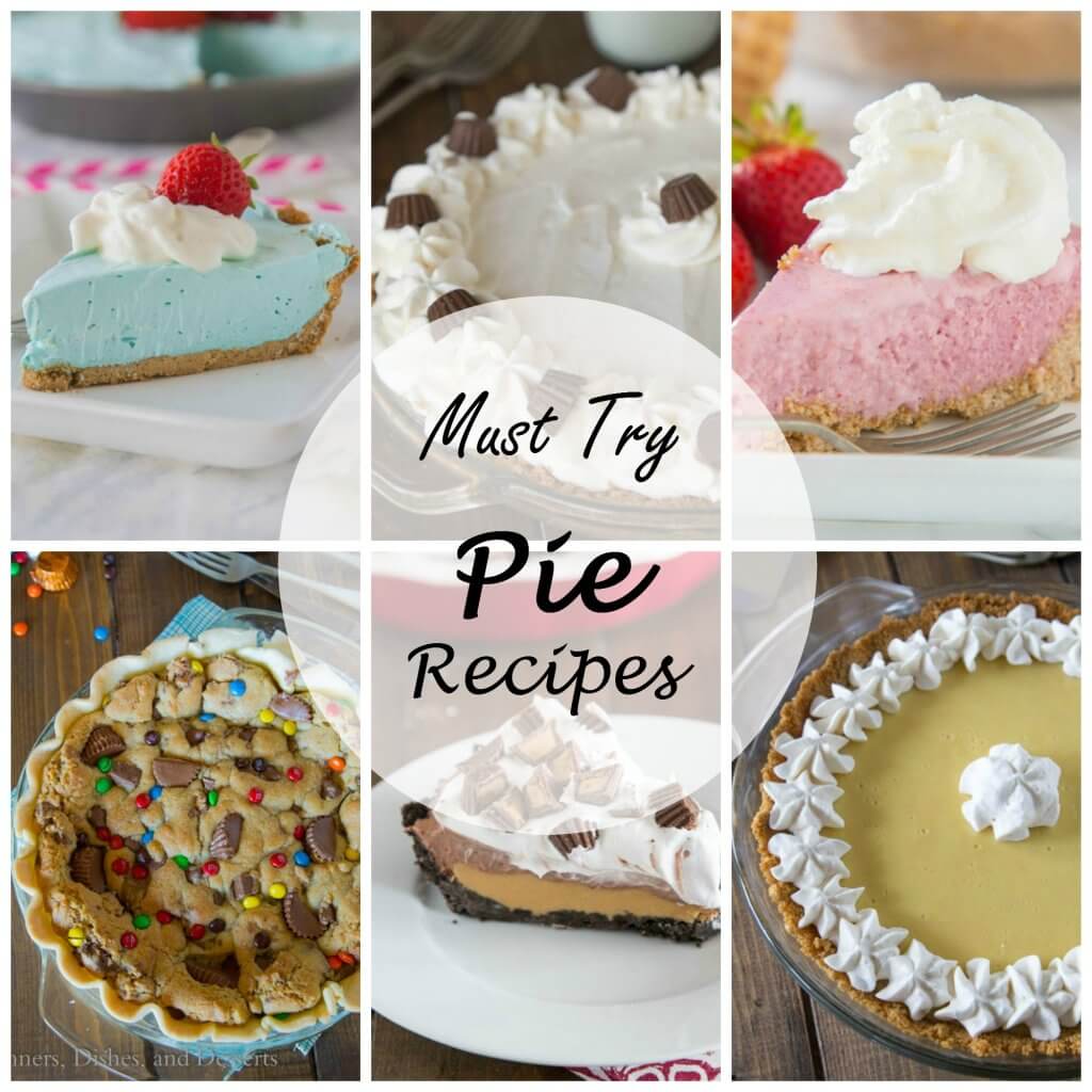20 Must Try Pie Recipes - A round up of 20 great pie recipes you are going to want to try right away!