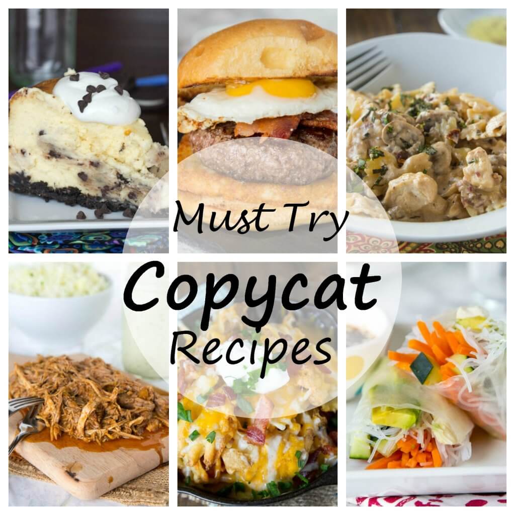 15 Copycat Recipe to Try - want to make some of your restaurant favorites at home. Here are 14 of my favorite homemade versions of some famous restaurant dishes.