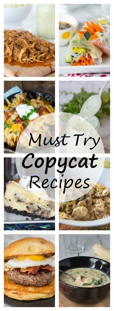 15 Copycat Recipe to Try - want to make some of your restaurant favorites at home. Here are 14 of my favorite homemade versions of some famous restaurant dishes.