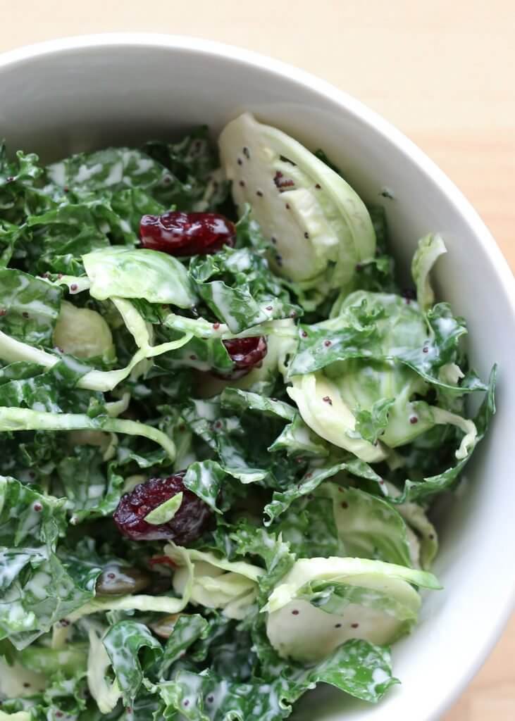 Sweet Kale Vegetable Salad {Barefeet in the Kitchen}
