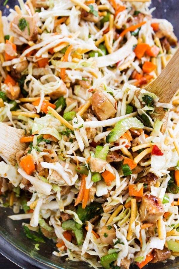 Chopped Asian Salad {A Dash of Sanity} - 19+ of the BEST Summer Potluck Recipes Roundup