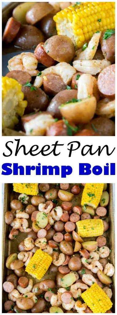 A bunch of different types of food, with Shrimp and Sheet pan