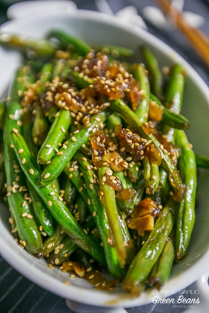 Garlic Chinese Style Green Beans {Sweet C's}