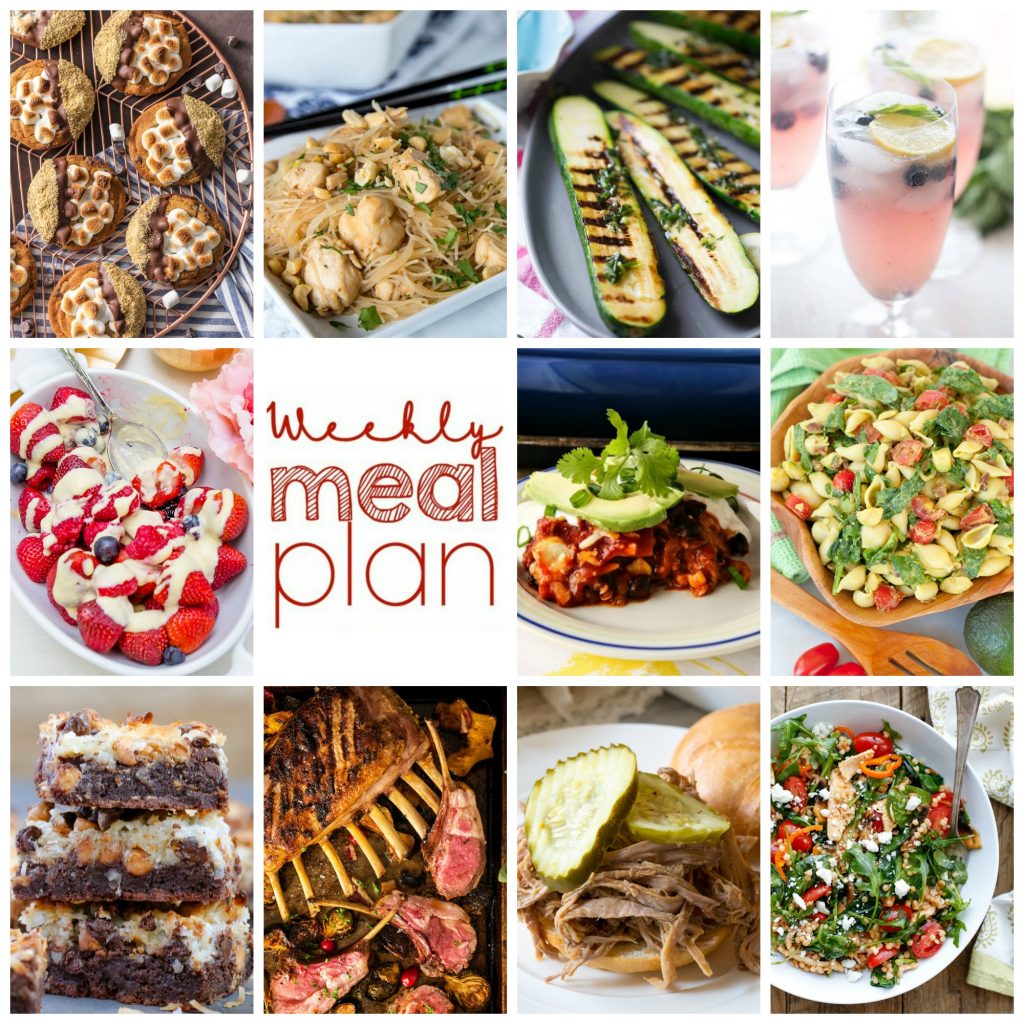Weekly Meal Plan Week 108– 10 great bloggers bringing you a full week of recipes including dinner, sides dishes, and desserts!