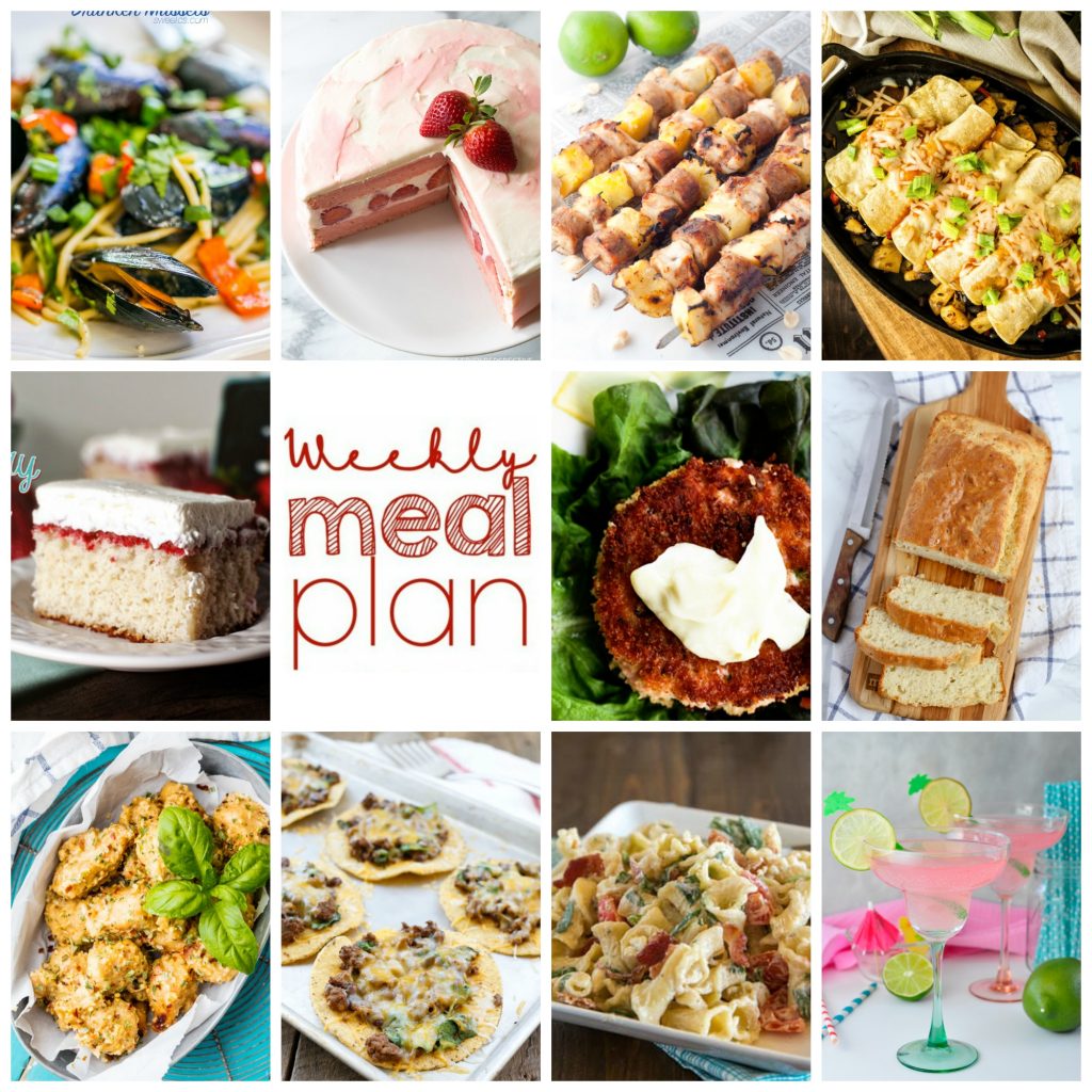 Weekly Meal Plan Week 110– 10 great bloggers bringing you a full week of recipes including dinner, sides dishes, and desserts!