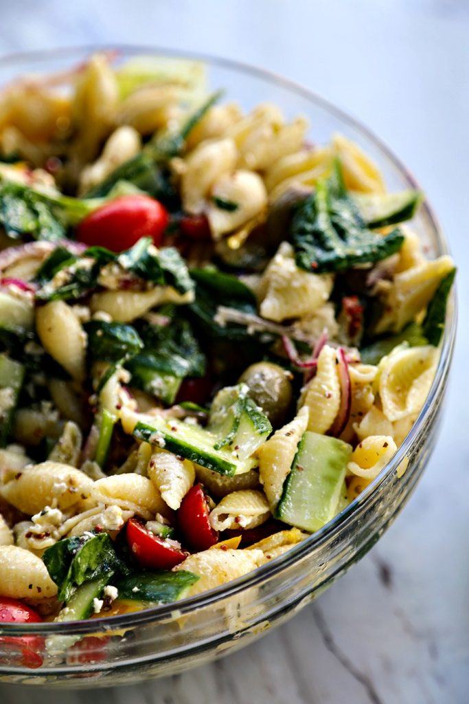 Veggie Lover's Greek Pasta Salad {Foodie with Family}