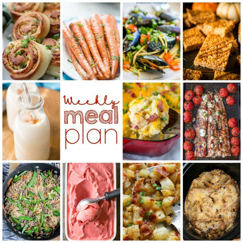 Weekly Meal Plan Week 116– 10 great bloggers bringing you a full week of recipes including dinner, sides dishes, and desserts!