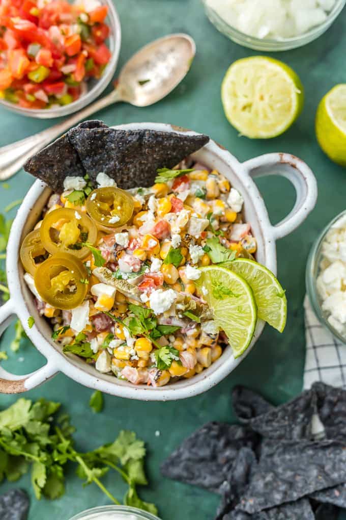 Mexican Street Corn Salsa {The Cookie Rookie}