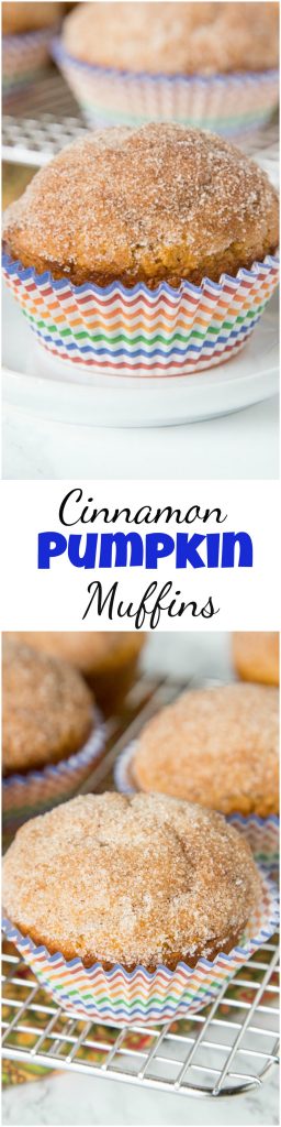 Cinnamon Pumpkin Muffins - soft tender pumpk