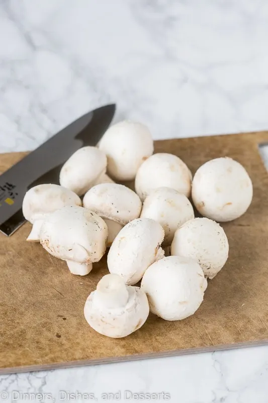 How to Cook Mushrooms - wash and clean them