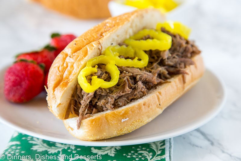 A super easy Italian Beef Recipe for the crock pot