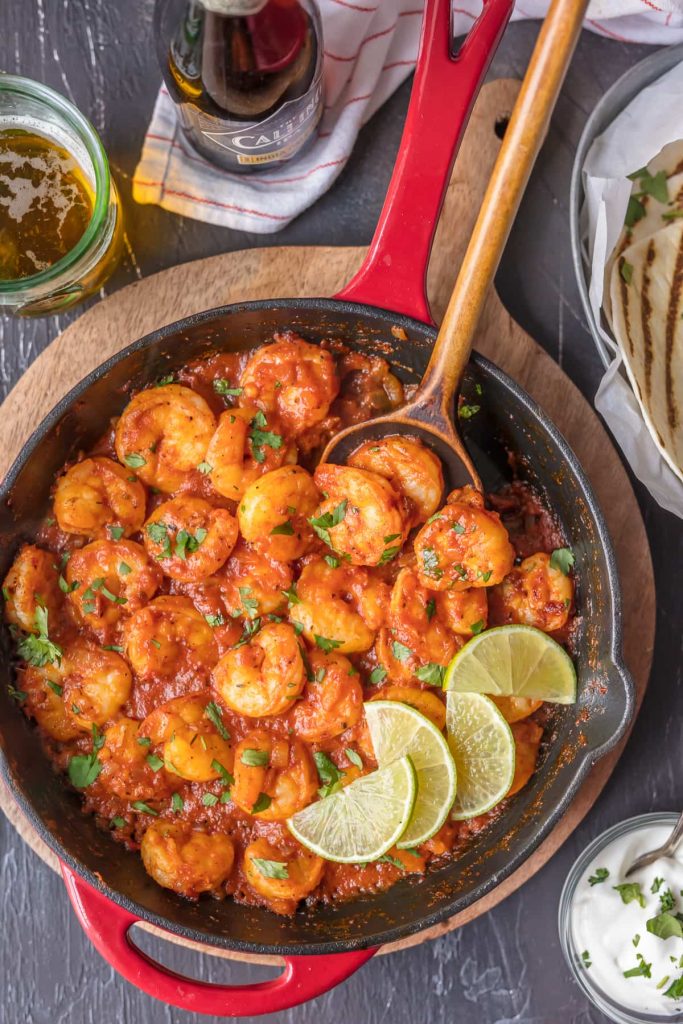 Skillet Chipotle Shrimp {The Cookie Rookie}