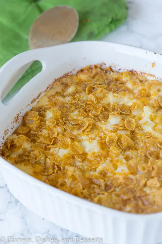 Baked Potato Casserole - Get ready for the holidays with a cheese potato casserole recipe