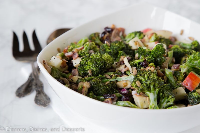 Broccoli Salad Recipe - an easy recipe for a fall or Thanksgiving side dishes