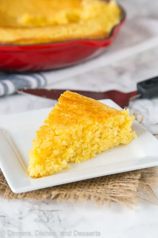 Cornbread - sweet cornbread recipe that is great in a skillet or made into muffins