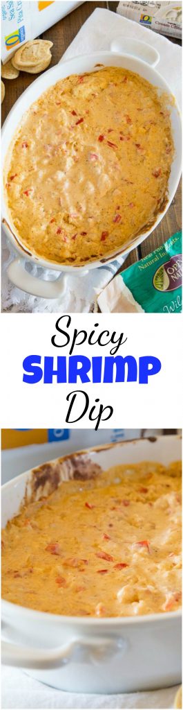 A close shrimp dip in a bowl