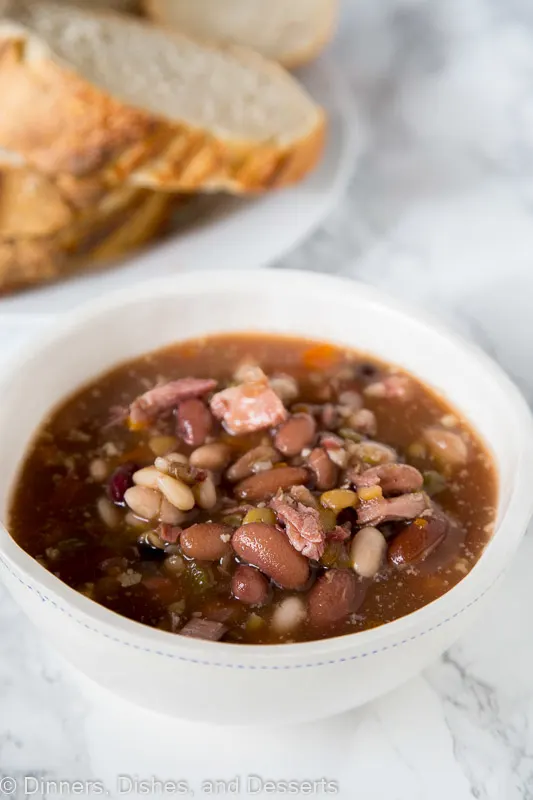 Ham and Bean Soup -a hearty bean soup that is easy to make!