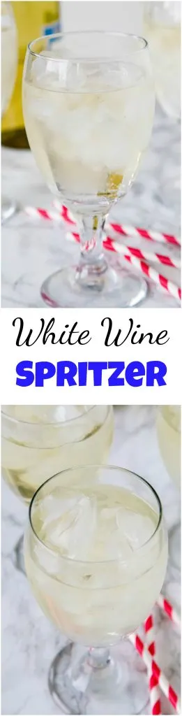 A glass of wine, with Spritzer and Dinner