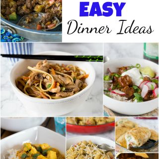 Easy Dinner Ideas - not sure what to make for dinner? Don't want to spend forever cutting, chopping, and  figuring out a recipe?  Here are 20 super easy dinner recipes to get you through the week!