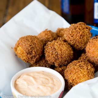 Homemade Hush Puppies Recipe - the lightest and fluffiest hushpuppies ever. So easy to make, delicious, crispy and great for game day, snacks, or even a side dish with dinner.