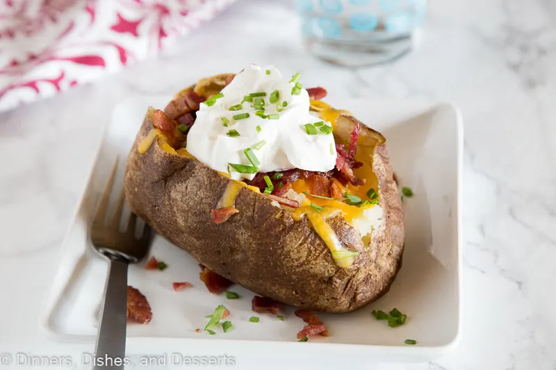 Loaded Baked Potatoes - start with knowing how to cook a baked potato