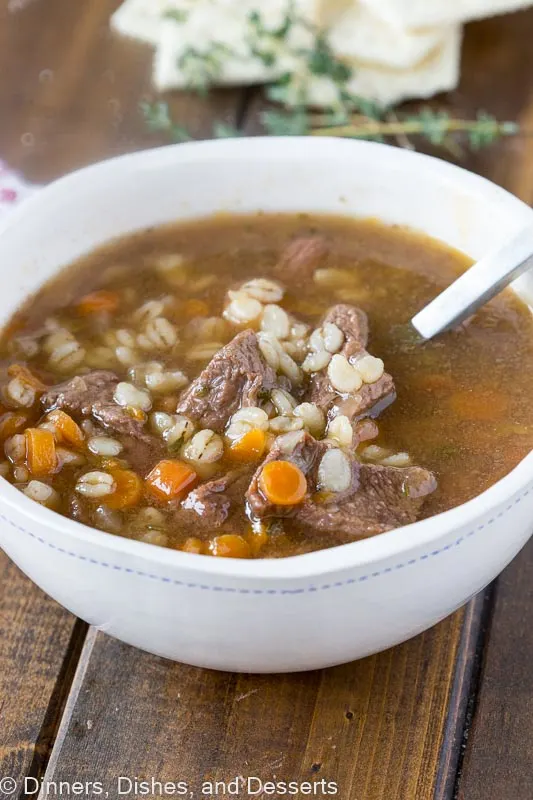 Beef barley soup recipe 