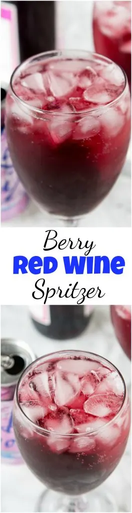 Berry Red Wine Spritzer collage