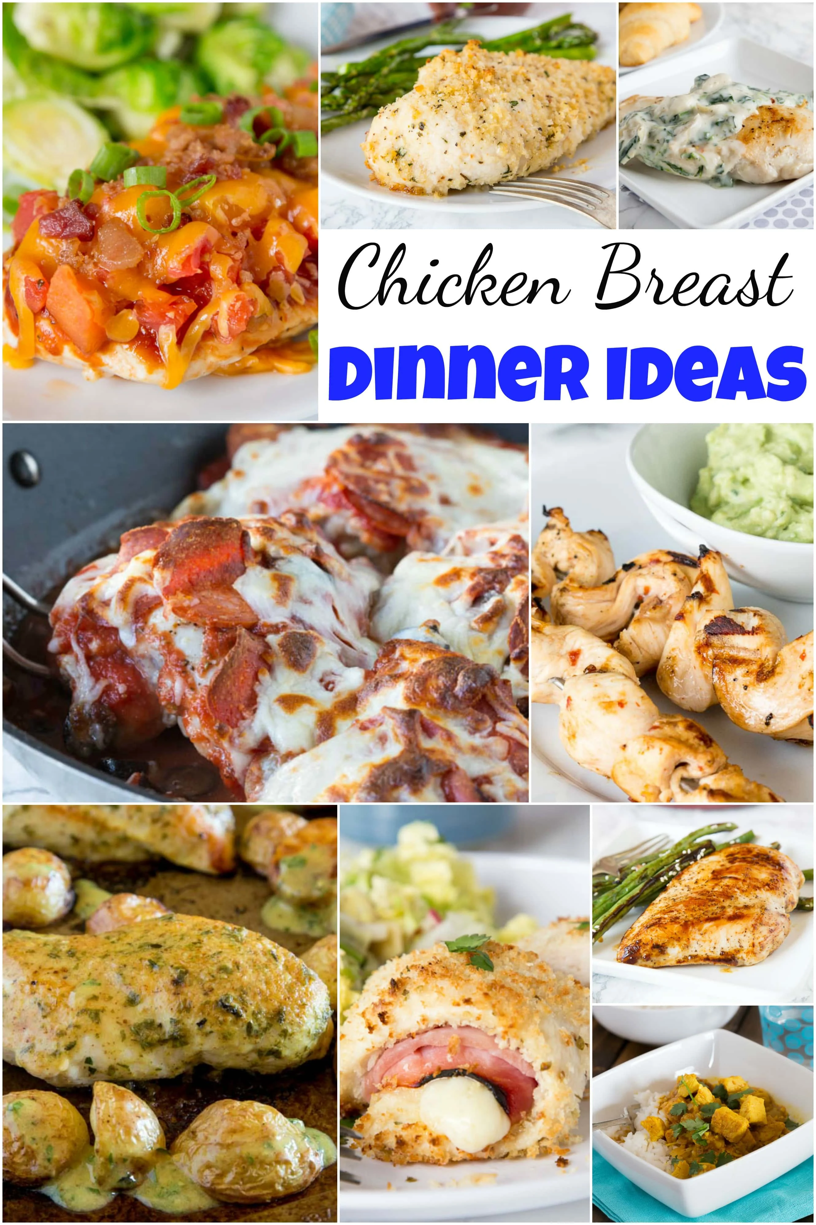 Chicken Breast Dinner Ideas - stock up when chicken breasts are on sale, because here are 25 new and fun chicken dinner ideas to break up your week!