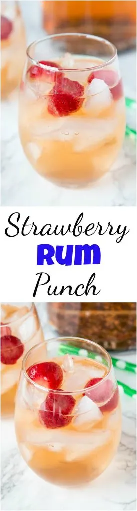 Strawberry Rum Punch Collage
