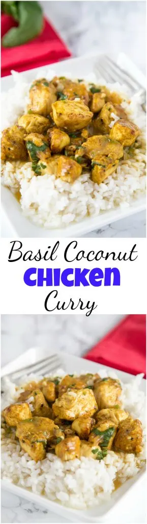 basicl coconut chicken curry collage