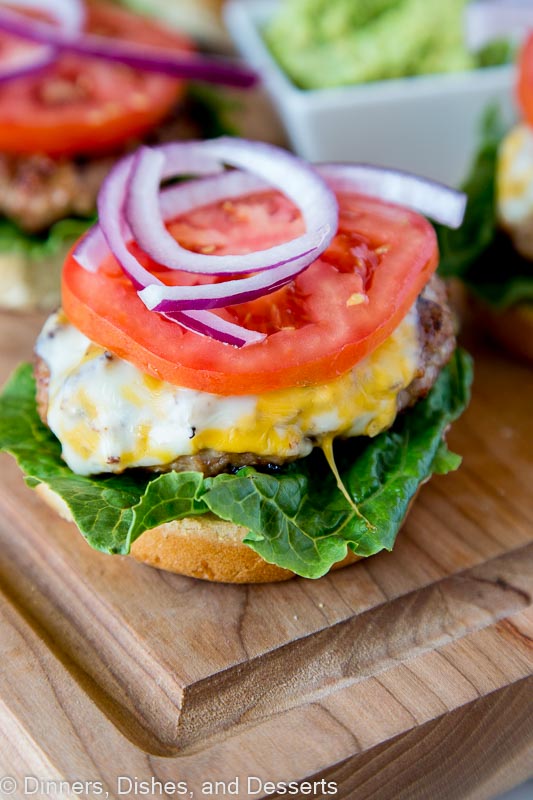 Juicy grilled turkey burgers