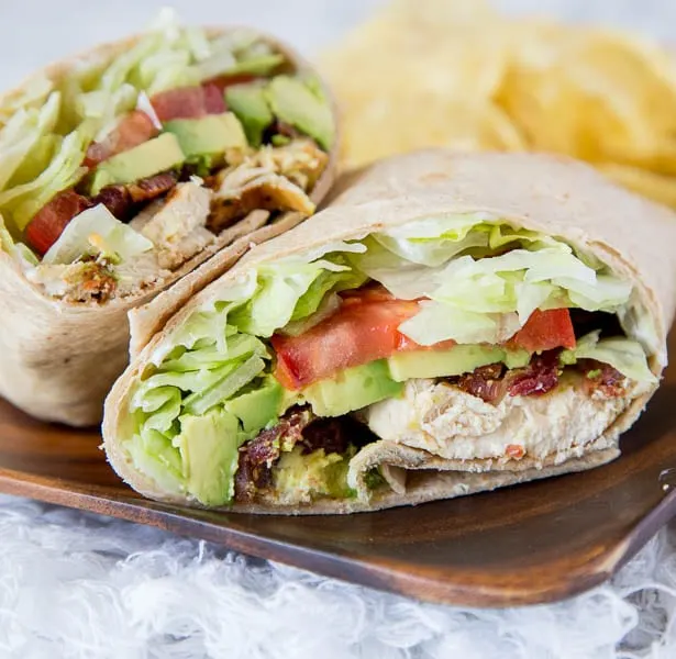 A sandwich sitting on top of a table