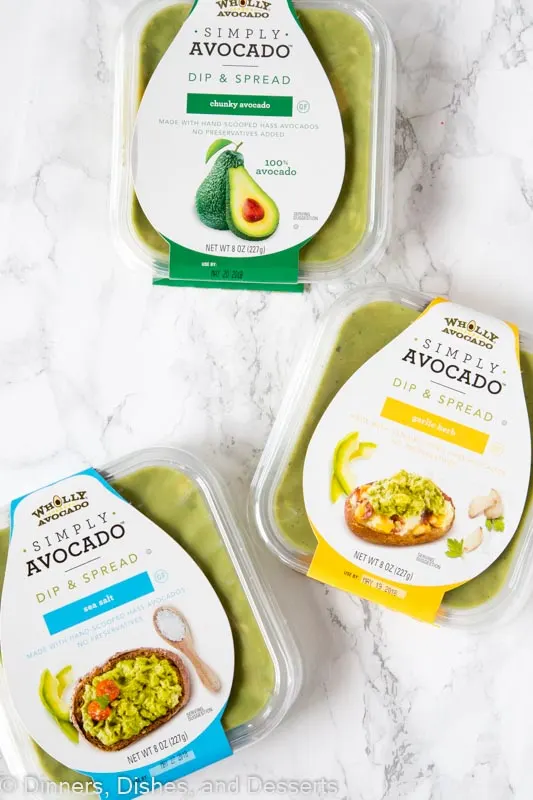 package of simply avocado dip on a table