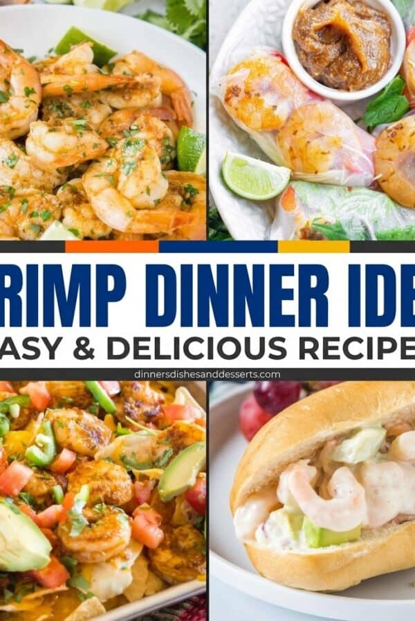 shrimp dinner ideas square collage